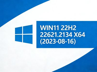 Windows11 22H2 22621.2134 X64（2023-08-16）